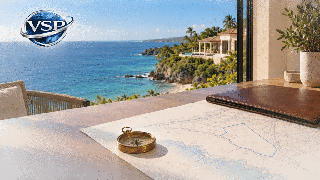 Beachfront villa in the Dominican Republic illustrating title and deslinde due diligence when buying property in the Dominican Republic